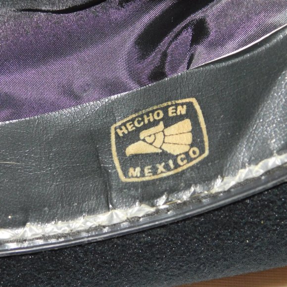 Black Cowboy Hat with Gold Trim - Picture 9 of 10